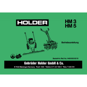 Holder HM3 und HM5 Betriebsanleitung