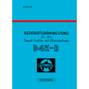 Dutra Steyr 110 Traktor Typ D4K-B Reparaturanleitung