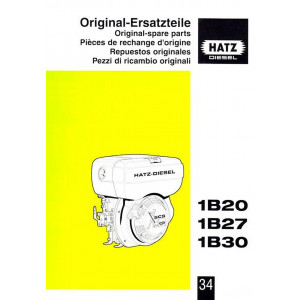 Hatz 1B20, 1B27, 1B30 Ersatzteilkatalog