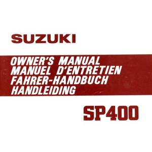 Suzuki SP400 Fahrer-Handbuch