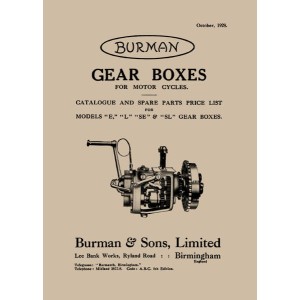 Burman Gear Boxes "E", "L", "SE" & "SL" Catalogue and Spare Parts