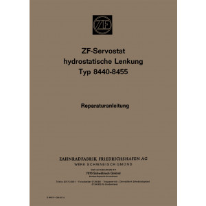 ZF Servostat 8440-8455 Hydrostatische Lenkung Reparaturanleitung