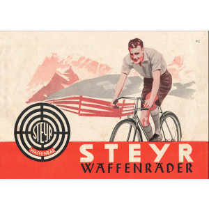 Steyr Waffenräder Prospekt-Reproduktion 1938