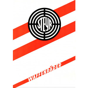 Steyr Waffenräder Prospekt-Reproduktion 1936