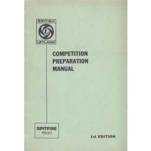 Triumph Spitfire 1500 Competition Preparation Manual