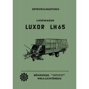 Böhmwerk Luxor LH65 Ladewagen Betriebsanleitung