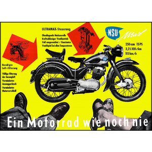 NSU Max Motorrad Poster