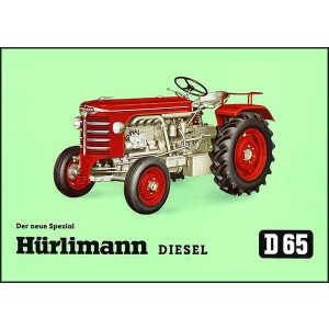 Hürlimann D65 Traktor Poster