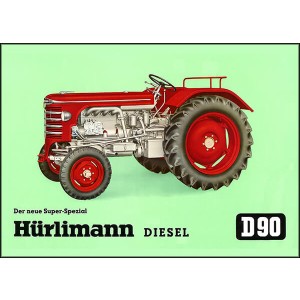 Hürlimann D90 Traktor Poster