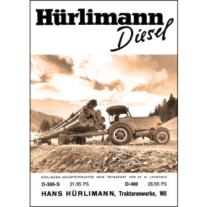 Hürlimann Diesel Traktor Poster