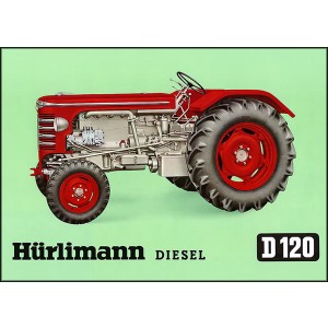Hürlimann D120 Traktor Poster