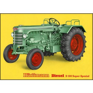 Hürlimann D100 Super-Special Traktor Poster