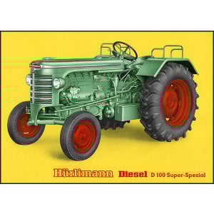 Hürlimann D100 Super-Special Traktor Poster
