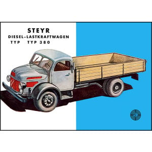 Steyr 380 Lastwagen Poster