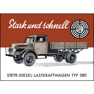 Steyr 380 Lastwagen Poster