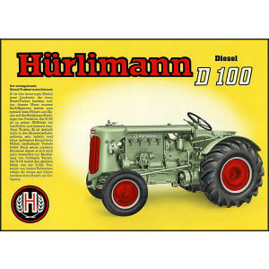 Hürlimann D100 Traktor Poster