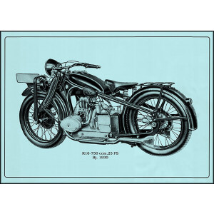 BMW R16 Motorrad Poster