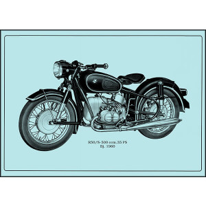 BMW R50/S Motorrad Poster