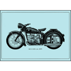 BMW R67/2 Motorrad Poster