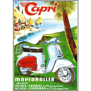 Capri Mopedroller Poster