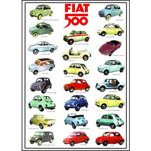 Fiat 500 Poster