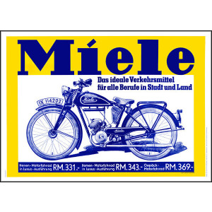 Miele Motorrad Poster