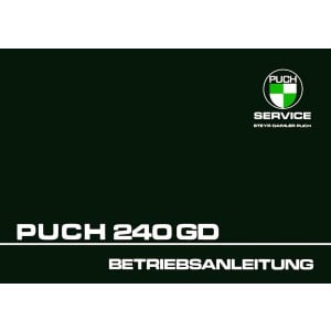 Puch G 240GD Betriebsanleitung