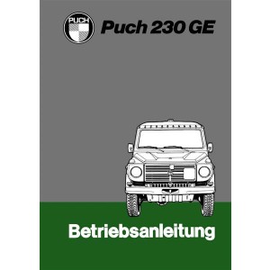 Puch 230 GE Betriebsanleitung D/I/F