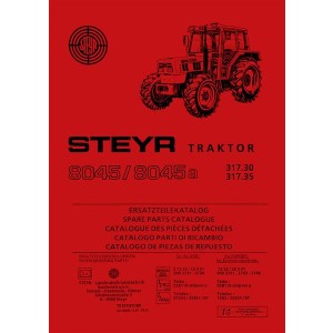 Steyr 8045 und 8045a Traktor Ersatzteilkatalog