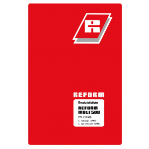Reform Muli 500 Ersatzteilliste