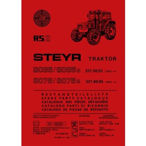 Steyr 8065 8065a 8075 8075a RS2 Traktor Ersatzteilkatalog
