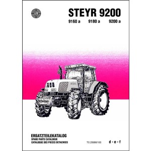 Steyr 9160a 9180a 9200 9200a Traktor Ersatzteilkatalog