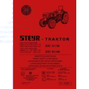 Steyr 8055s und 8075s Traktor Ersatzteilekatalog