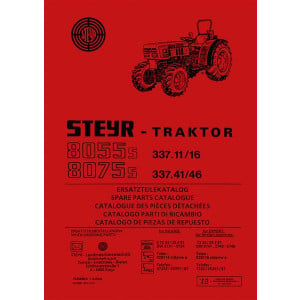 Steyr 8055s und 8075s Traktor Ersatzteilekatalog