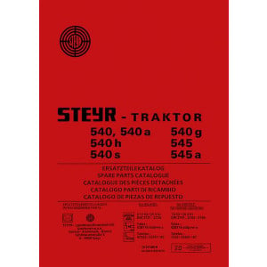 Steyr 540 und 545 Traktor Ersatzteilkatalog