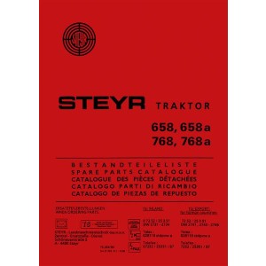 Steyr 658 658a 768 768a Traktor Ersatzteilkatalog
