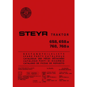 Steyr 658 658a 768 768a Traktor Ersatzteilkatalog