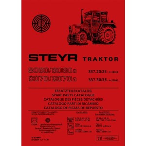 Steyr 8060 8060a 8070 8070a Traktor Ersatzteilkatalog