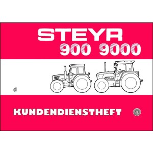 Steyr 900 und 9000 Traktor Kundendienstheft