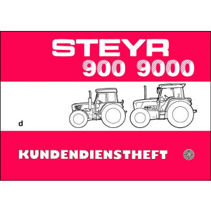 Steyr 900 und 9000 Traktor Kundendienstheft