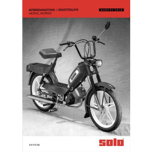 Solo Mofa 712 & 713 Betriebsanleitung und Ersatzteilliste