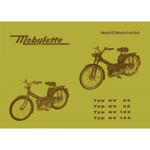Motobecane Mobylette Typ AV44, AV48, AV142, AV144 Ersatzteilkatalog
