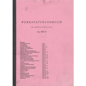 Macal Mokickroller MM50 Werkstatthandbuch