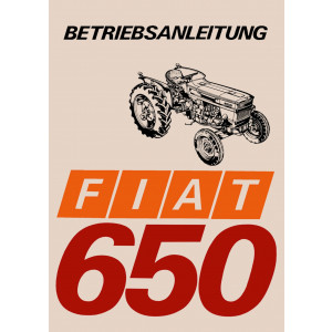 Fiat Traktor 650 Betriebsanleitung