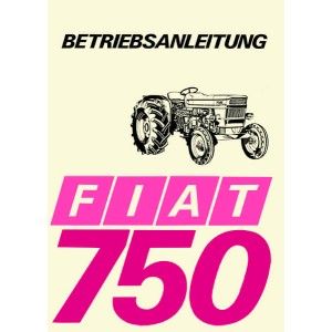 Fiat Traktor 750 Betriebsanleitung