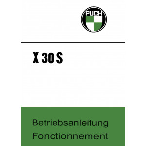 Puch X30 Sport NS/NL Betriebsanleitung