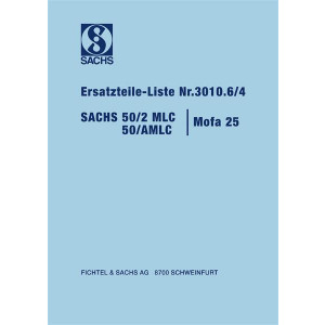 SACHS 50/2 MLC, 50/AMLC und Mofa 25 Ersatzteile-Liste