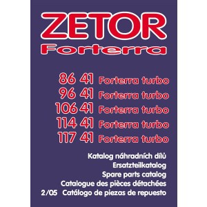 Zetor 8641, 9641, 10641, 11441, 11741 Forterra Turbo Ersatzteilkatalog