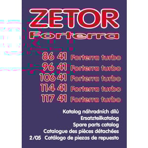 Zetor 8641, 9641, 10641, 11441, 11741 Forterra Turbo Ersatzteilkatalog