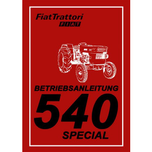 Fiat Traktor 540 Special Betriebsanleitung